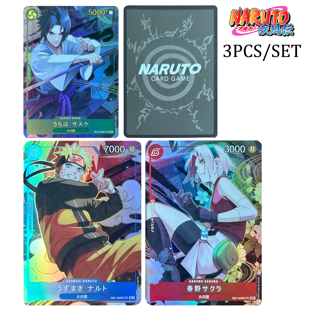 Board Game Naruto - Рефракционная блестящая текстура Наруто коллекционная карточка