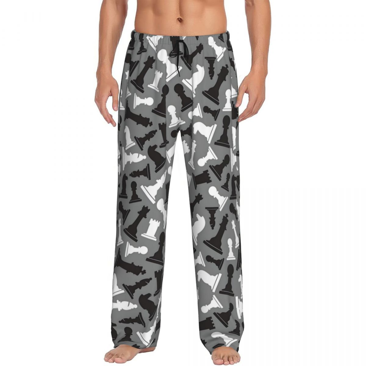 Мужские пижамные штаны с шахма – обзор и цена Board Game Print