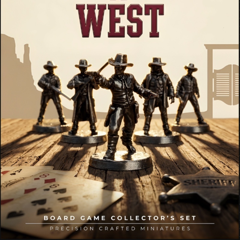 Набор металлических миниатюр « – обзор и цена Board Game Wild Wild